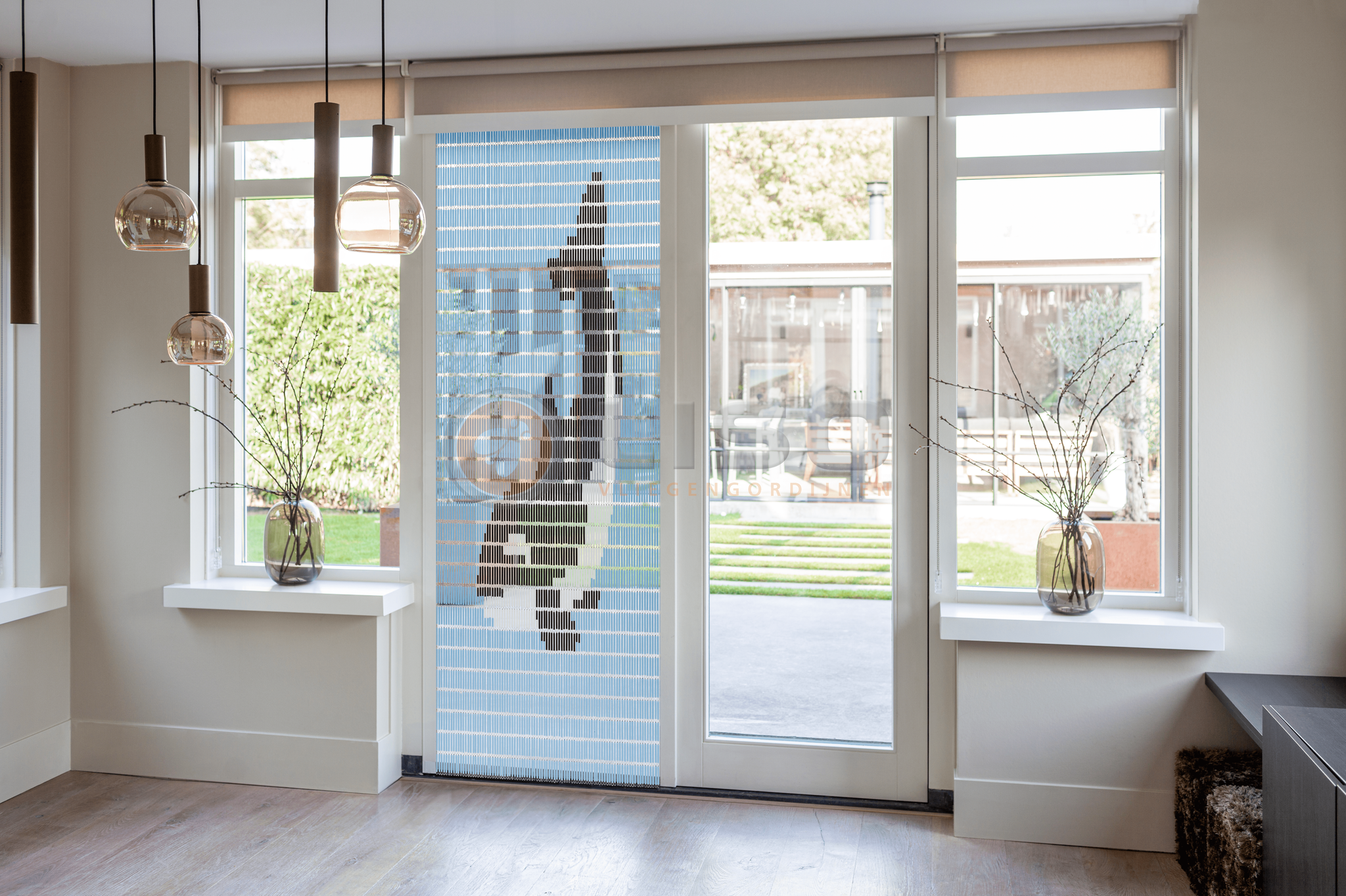 Vliegengordijn Liso met Orka ✔ Doe-het-zelf pakket - Prijs per m²