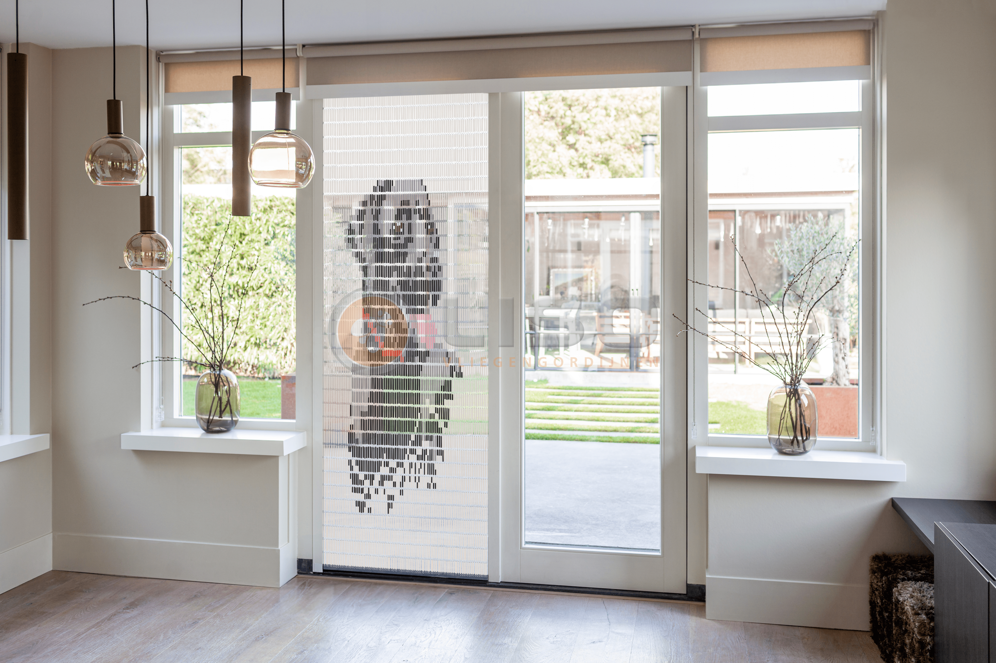 Vliegengordijn Liso met Labrador ✔ Doe-het-zelf pakket - Prijs per m²