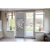 Vliegengordijn Liso met Chinees teken Liefde ✔ Doe-het-zelf pakket - Prijs per m²