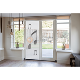 Vliegengordijn Liso met Notenbalk  ✔ Doe-het-zelf pakket - Prijs per m²