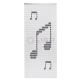 Vliegengordijn Liso met Notenbalk  ✔ Doe-het-zelf pakket - Prijs per m²