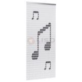 Vliegengordijn Liso met Notenbalk  ✔ Doe-het-zelf pakket - Prijs per m²