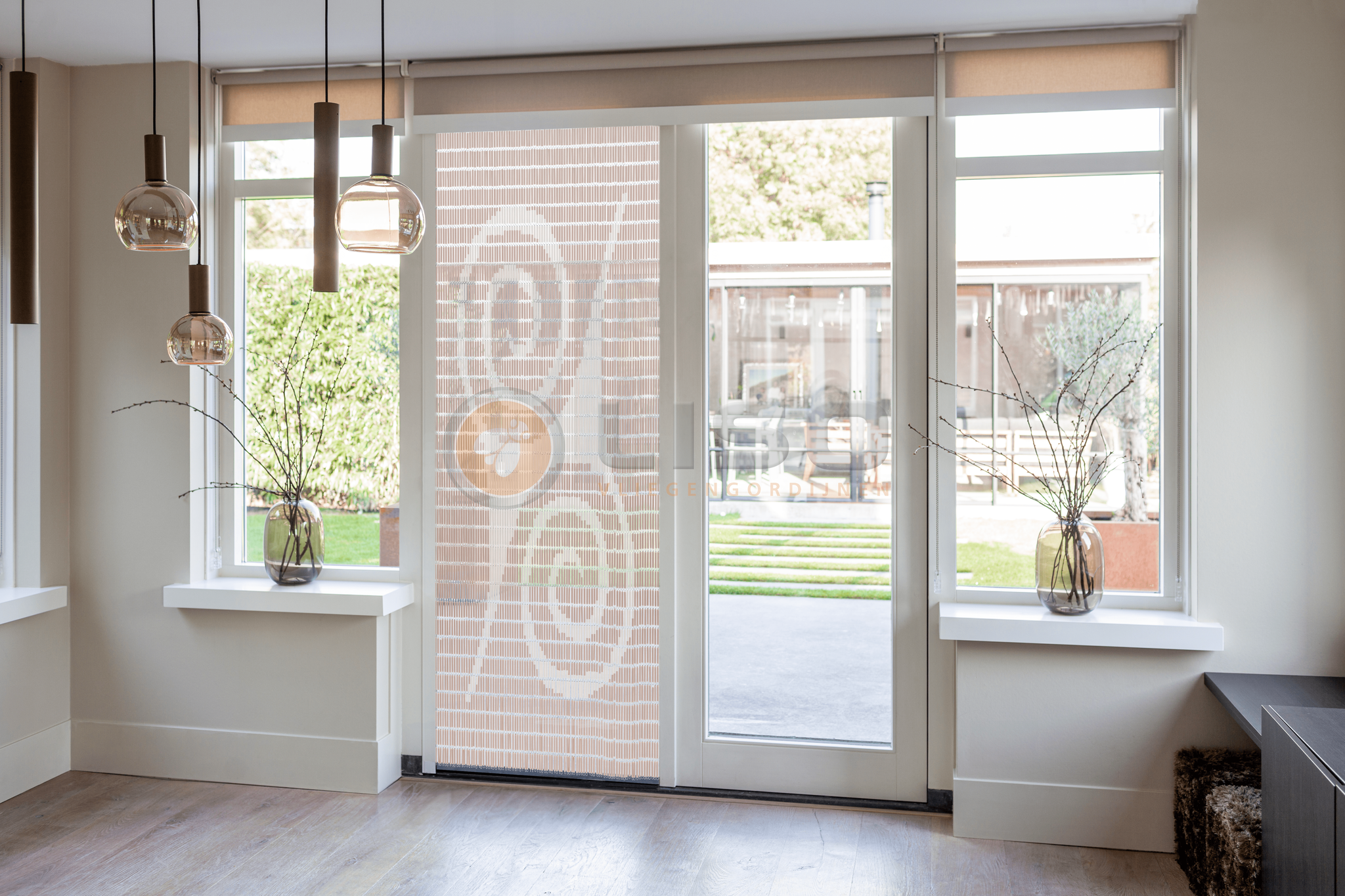 Vliegengordijn Liso met Vrijheid ✔ Doe-het-zelf pakket - Prijs per m²