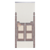 Vliegengordijn Liso met Saloondeurtjes ✔ Doe-het-zelf pakket - Prijs per m²