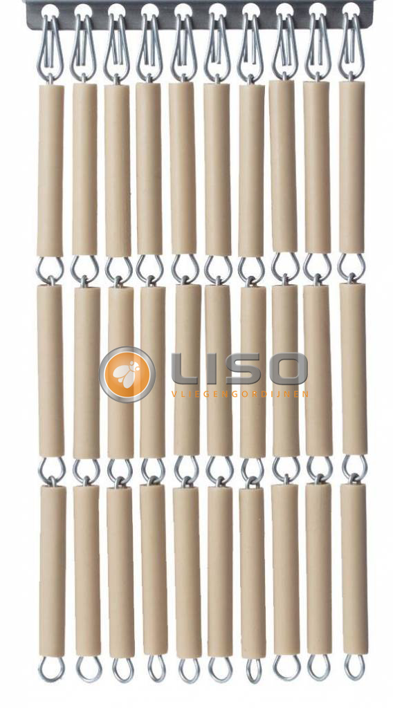 Vliegengordijn Liso met Vrijheid ✔ Doe-het-zelf pakket - Prijs per m²