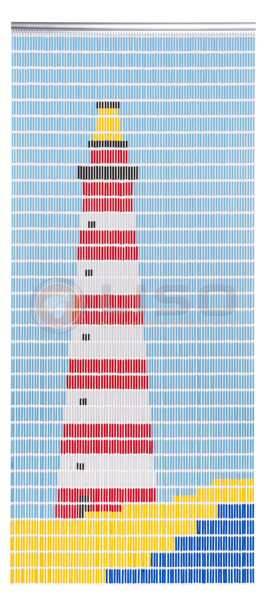 Vliegengordijn Liso met Vuurtoren ✔ Doe-het-zelf pakket - Prijs per m²