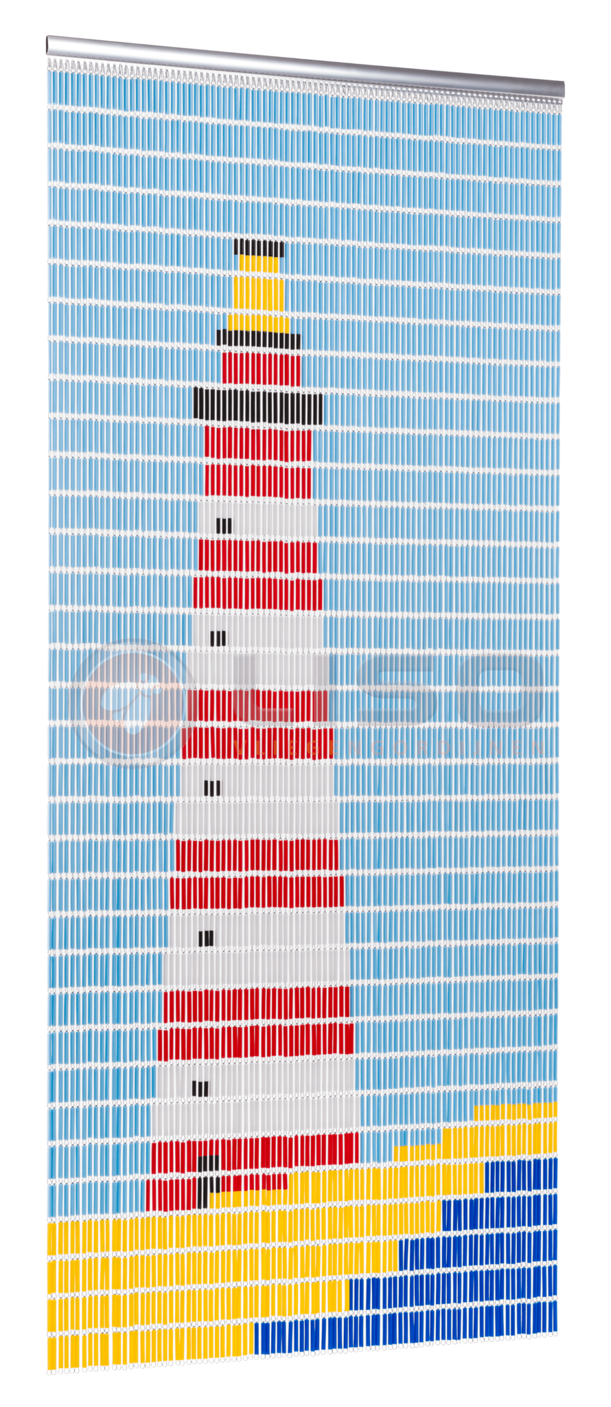 Vliegengordijn Liso met Vuurtoren ✔ Doe-het-zelf pakket - Prijs per m²