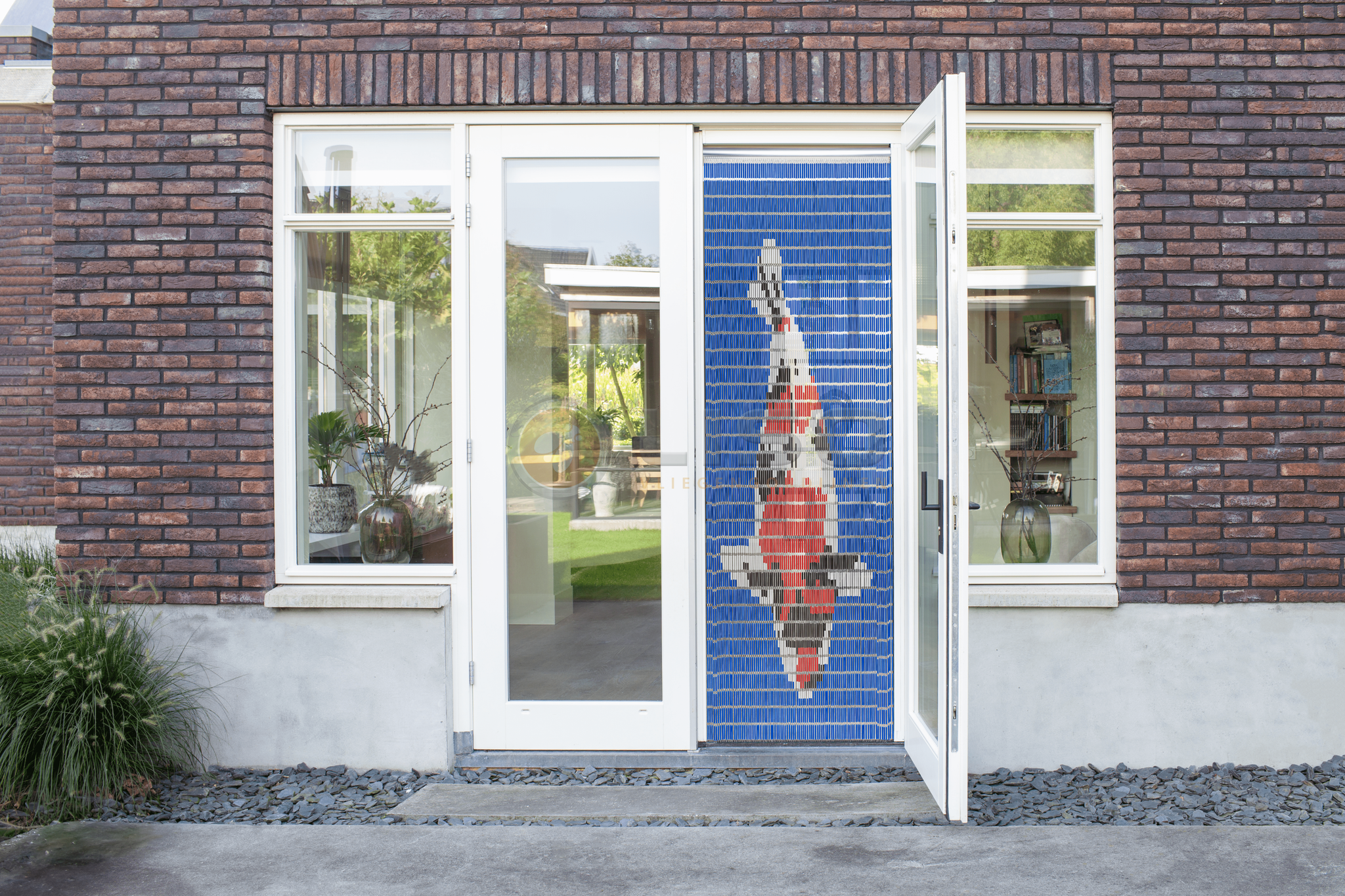 Vliegengordijn Liso met Koi ✔ Doe-het-zelf pakket - Prijs per m²