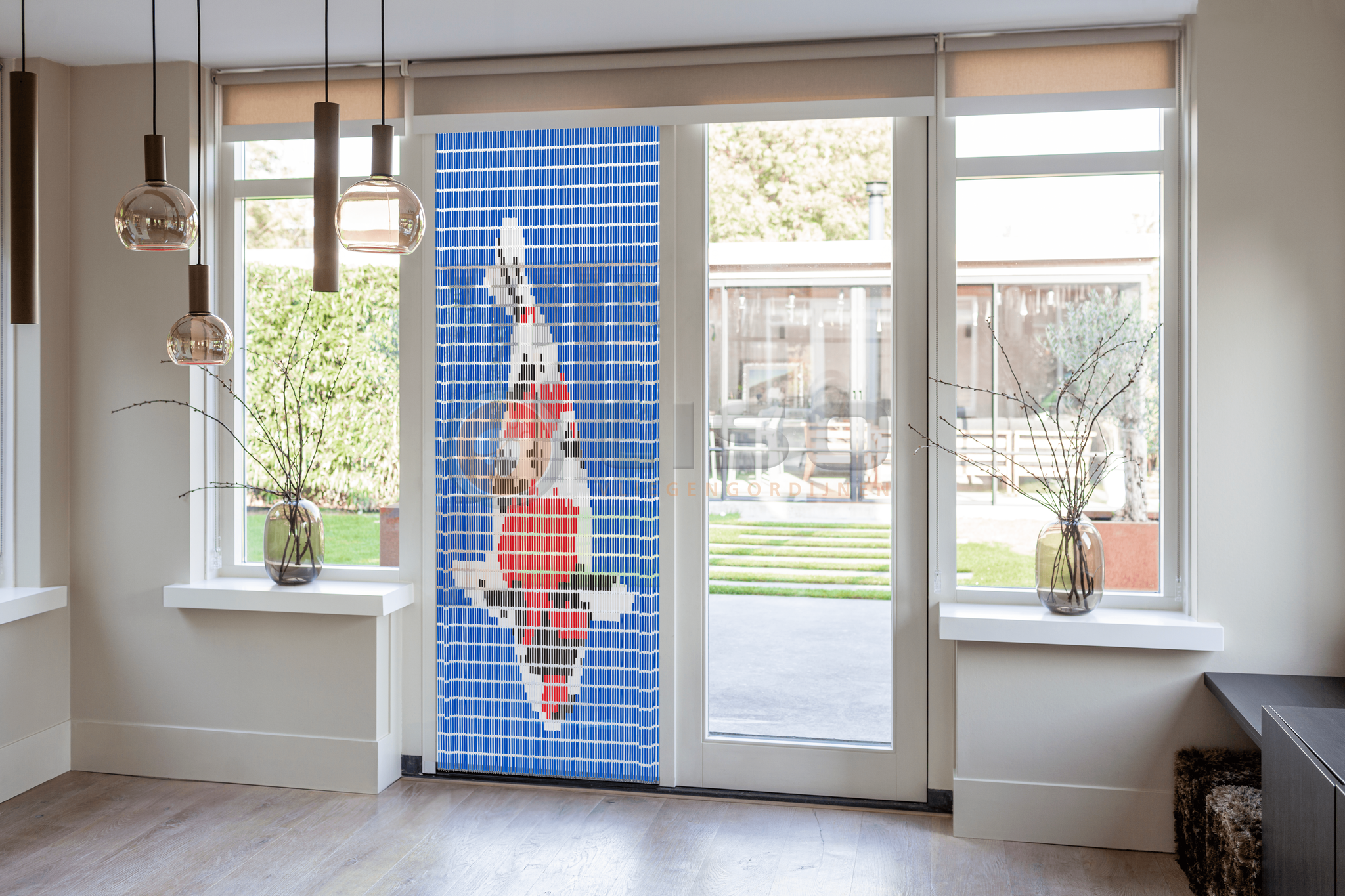Vliegengordijn Liso met Koi ✔ Doe-het-zelf pakket - Prijs per m²