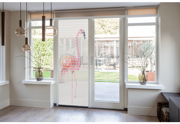 Vliegengordijn Liso met Flamingo ✔ Doe-het-zelf pakket