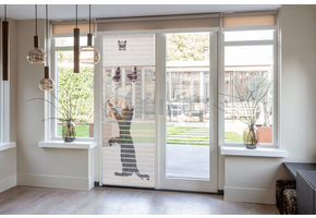 Vliegengordijn Liso met Kat met Vlinders ✔ Doe-het-zelf pakket