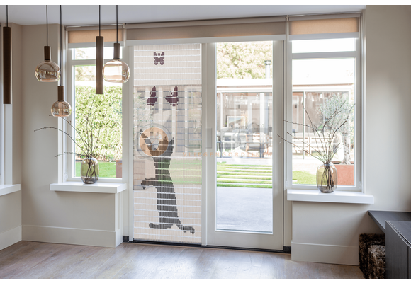 Vliegengordijn Liso met Kat met Vlinders ✔ Doe-het-zelf pakket