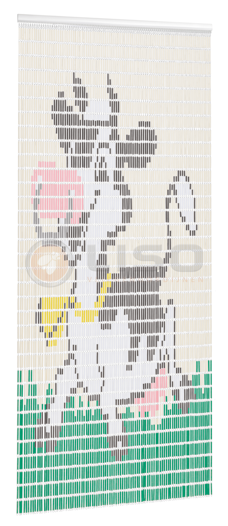 Vliegengordijn Liso met Koetje ✔ Doe-het-zelf pakket - Prijs per m²