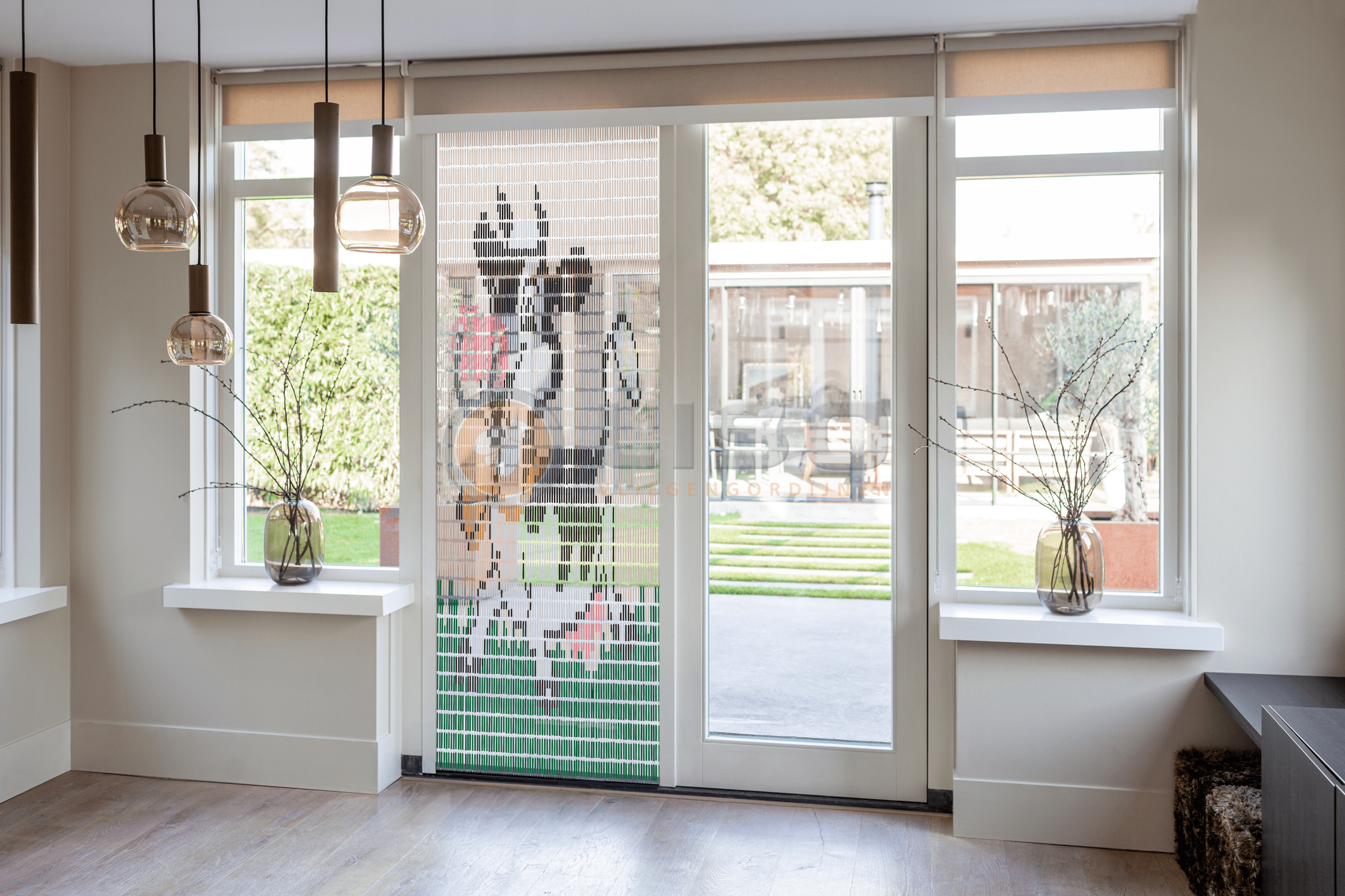 Vliegengordijn Liso met Koetje ✔ Doe-het-zelf pakket - Prijs per m²