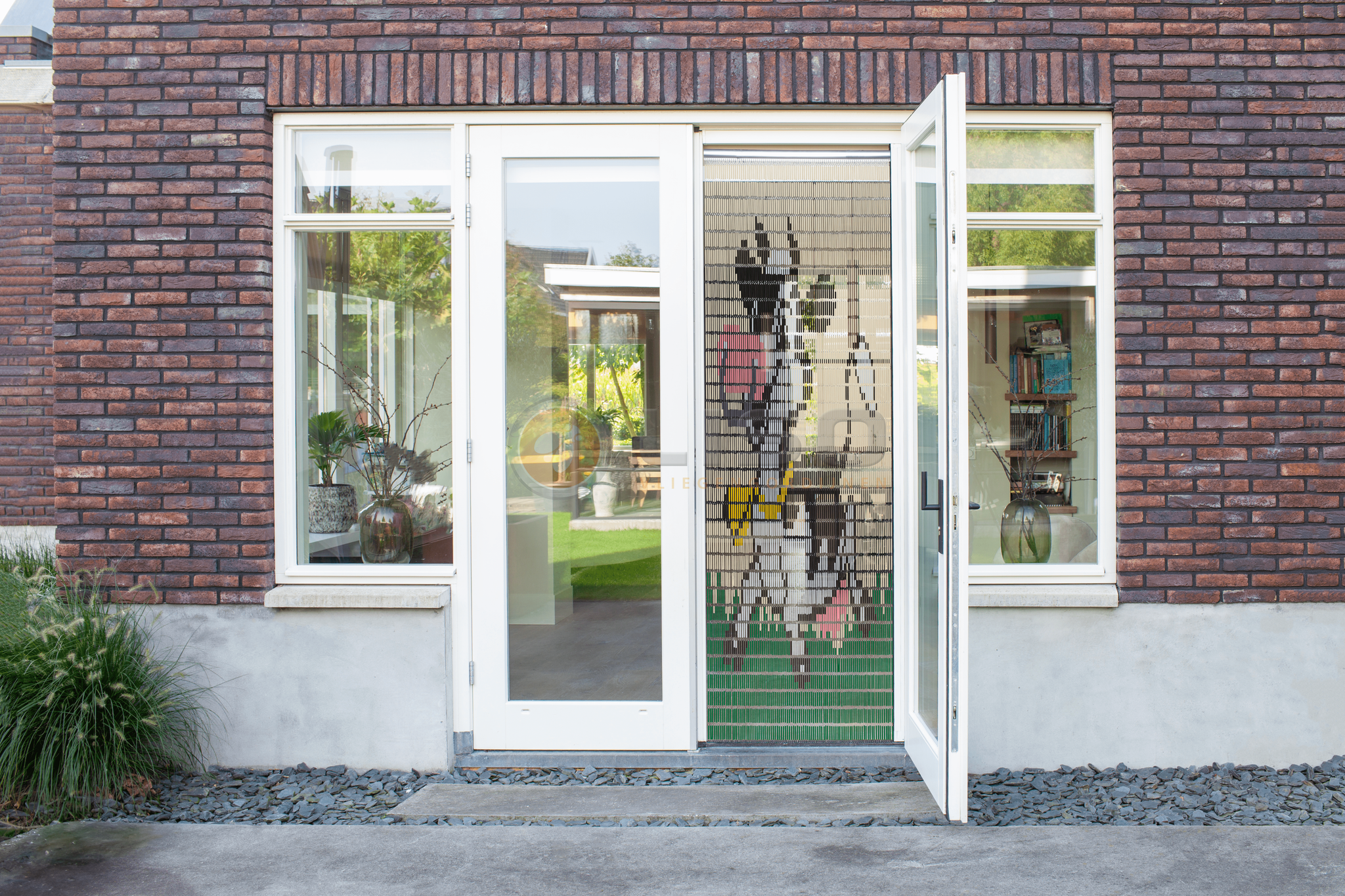 Vliegengordijn Liso met Koetje ✔ Doe-het-zelf pakket - Prijs per m²