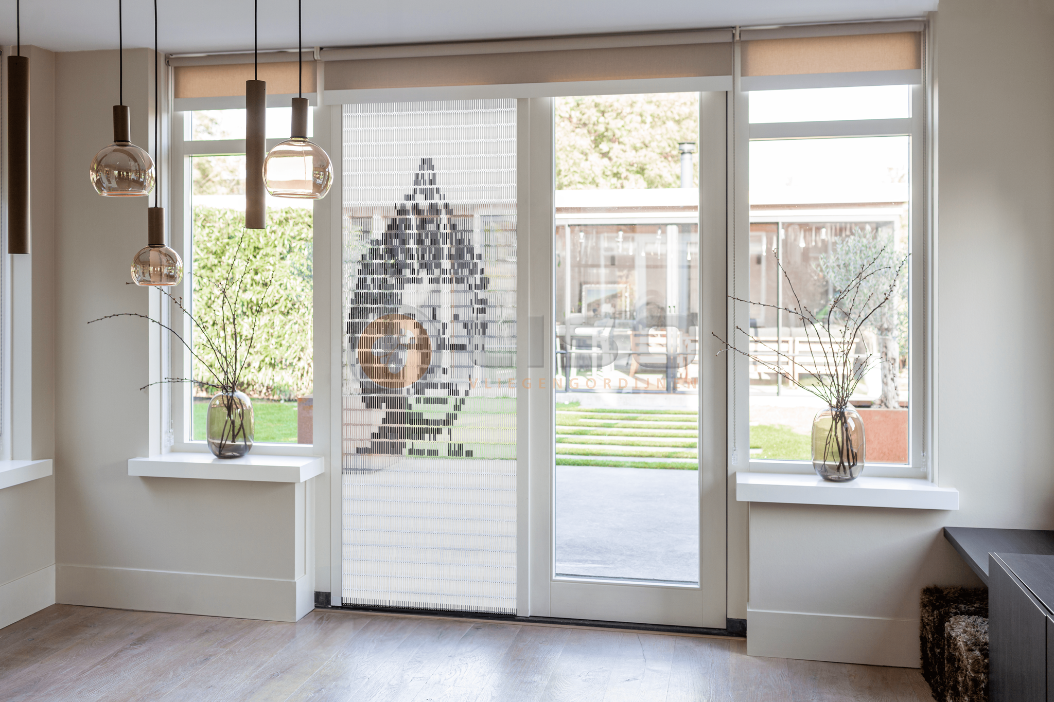 Vliegengordijn Liso met Boeddha ✔ Doe-het-zelf pakket - Prijs per m²