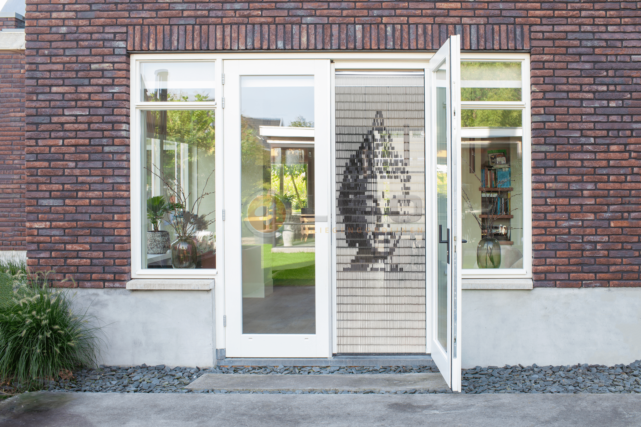 Vliegengordijn Liso met Boeddha ✔ Doe-het-zelf pakket - Prijs per m²