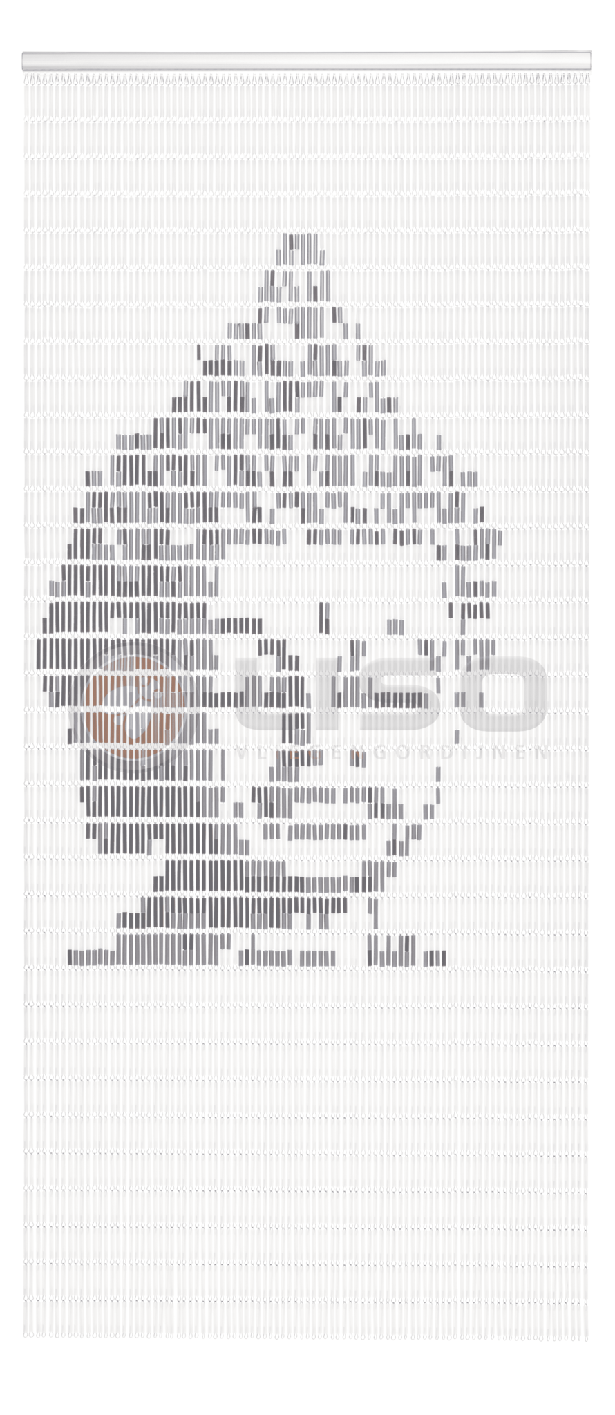 Vliegengordijn Liso met Boeddha ✔ Doe-het-zelf pakket - Prijs per m²