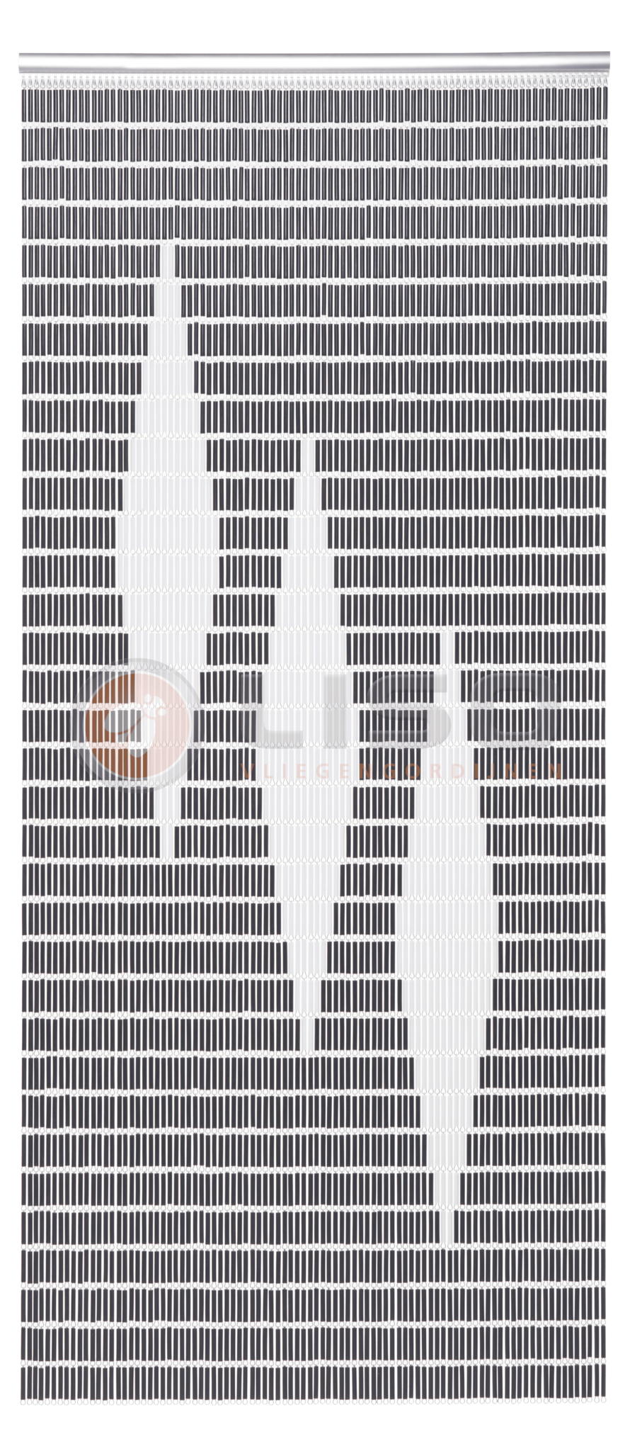 Vliegengordijn Liso met Drie Ruiten ✔ Doe-het-zelf pakket - Prijs per m²