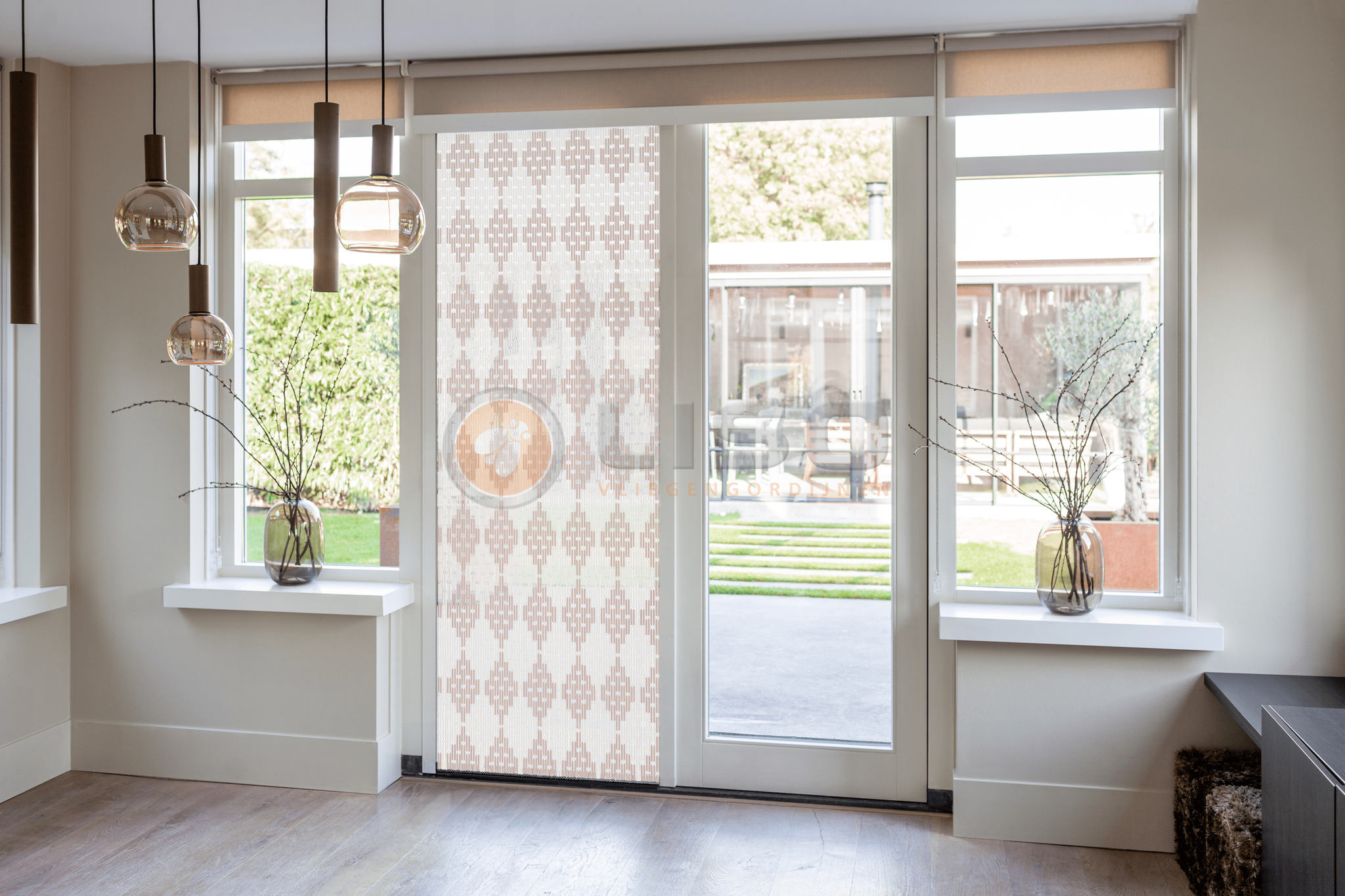 Vliegengordijn Liso met Moors ✔ Doe-het-zelf pakket - Prijs per m²