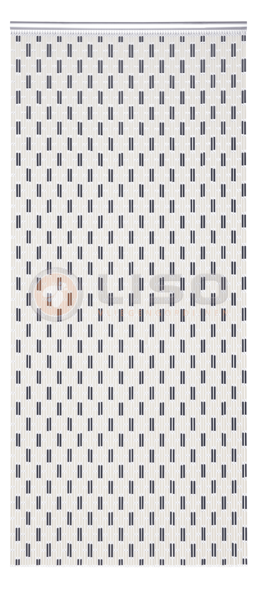 Vliegengordijn Liso met Plusjes ✔ Doe-het-zelf pakket - Prijs per m²