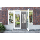 Vliegengordijn Liso met Deur ✔ Doe-het-zelf pakket - Prijs per m²