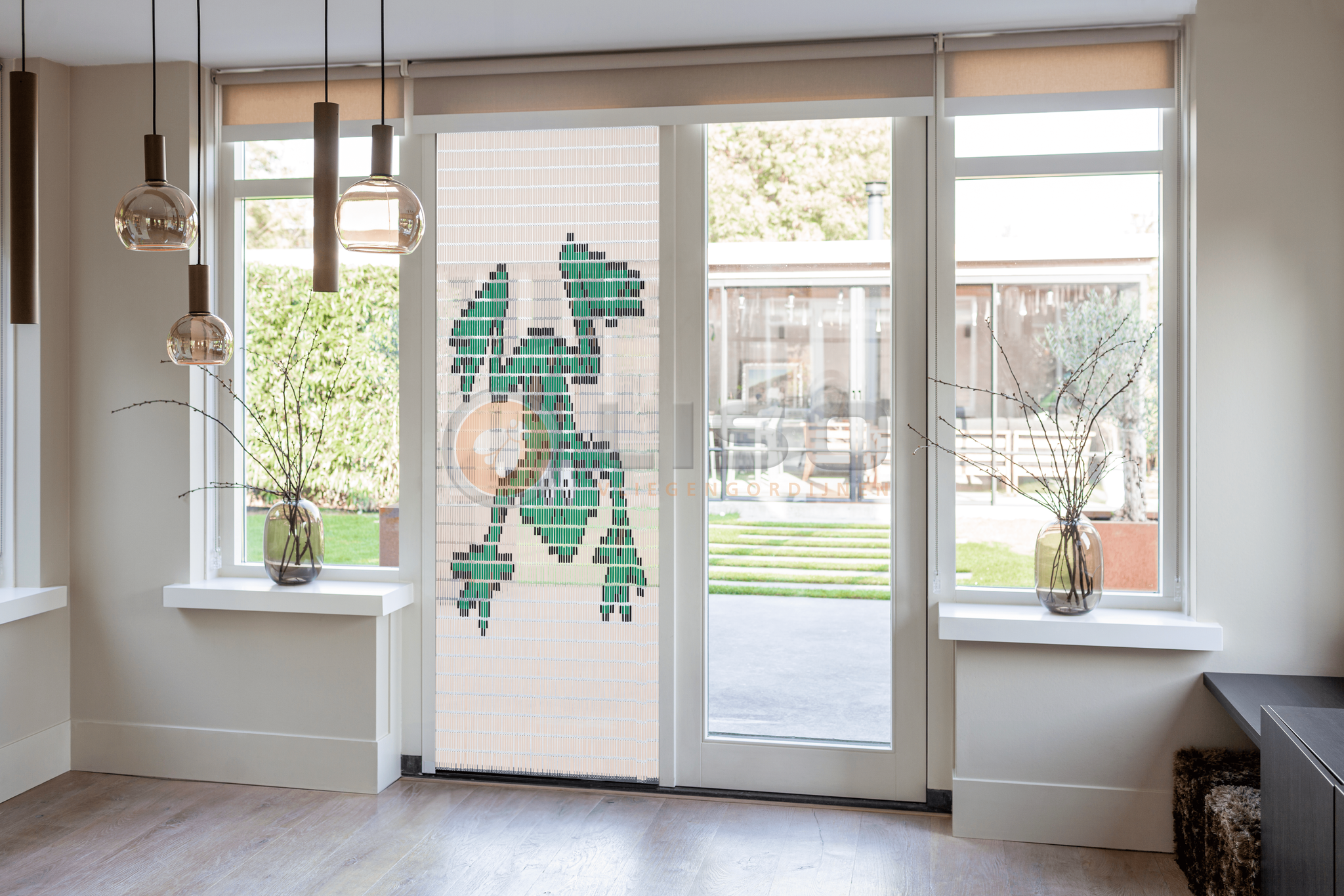 Vliegengordijn Liso met Kikker ✔ Doe-het-zelf pakket - Prijs per m²