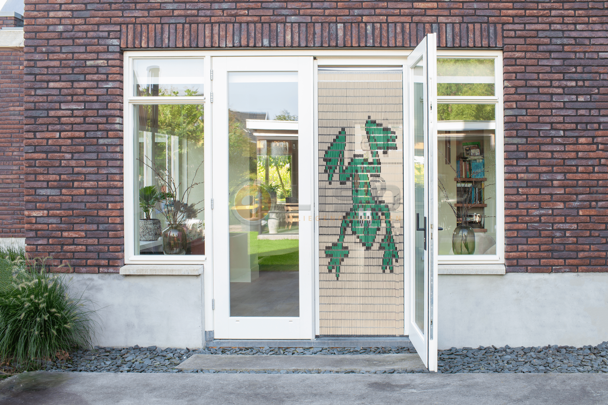 Vliegengordijn Liso met Kikker ✔ Doe-het-zelf pakket - Prijs per m²