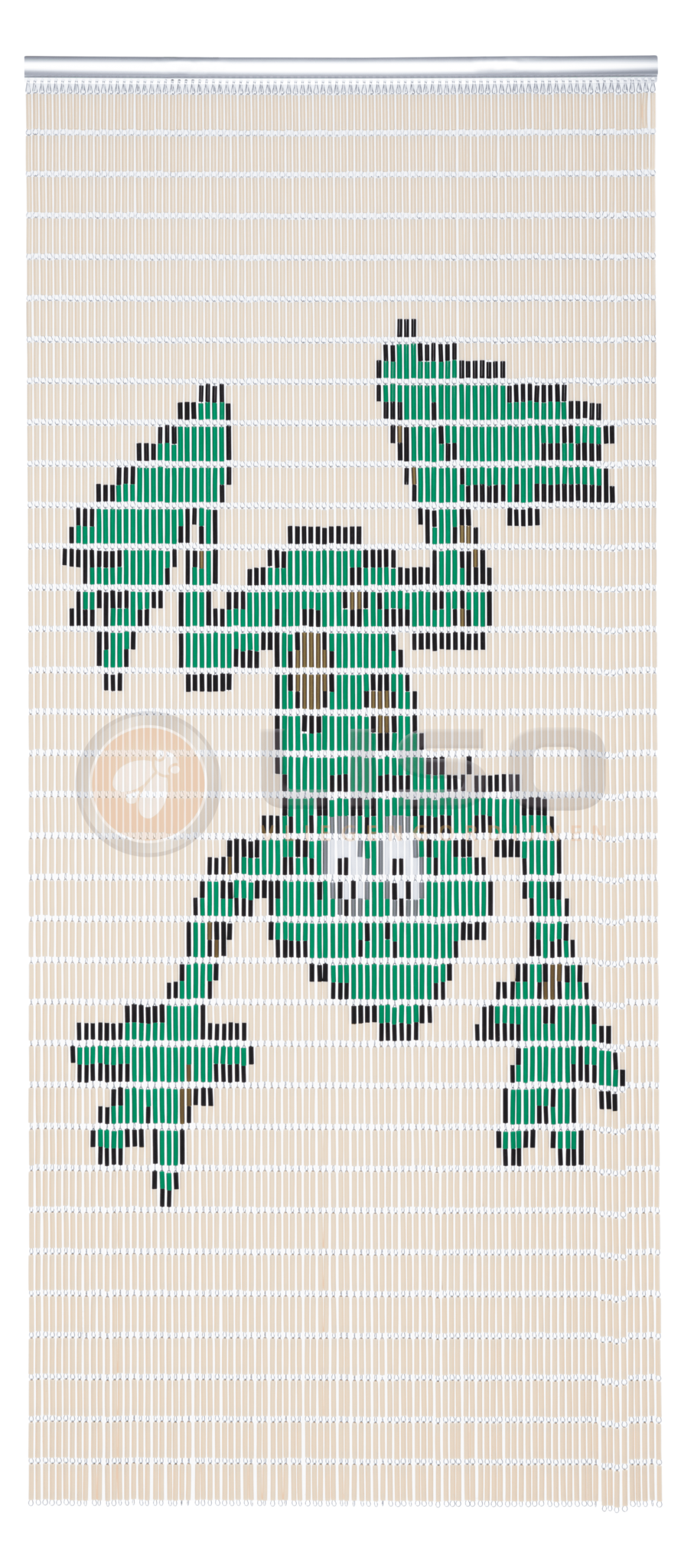 Vliegengordijn Liso met Kikker ✔ Doe-het-zelf pakket - Prijs per m²