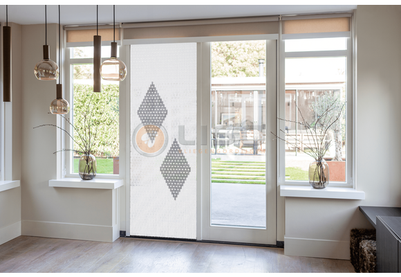 Vliegengordijn Liso met Twee Ruiten  ✔ Doe-het-zelf pakket