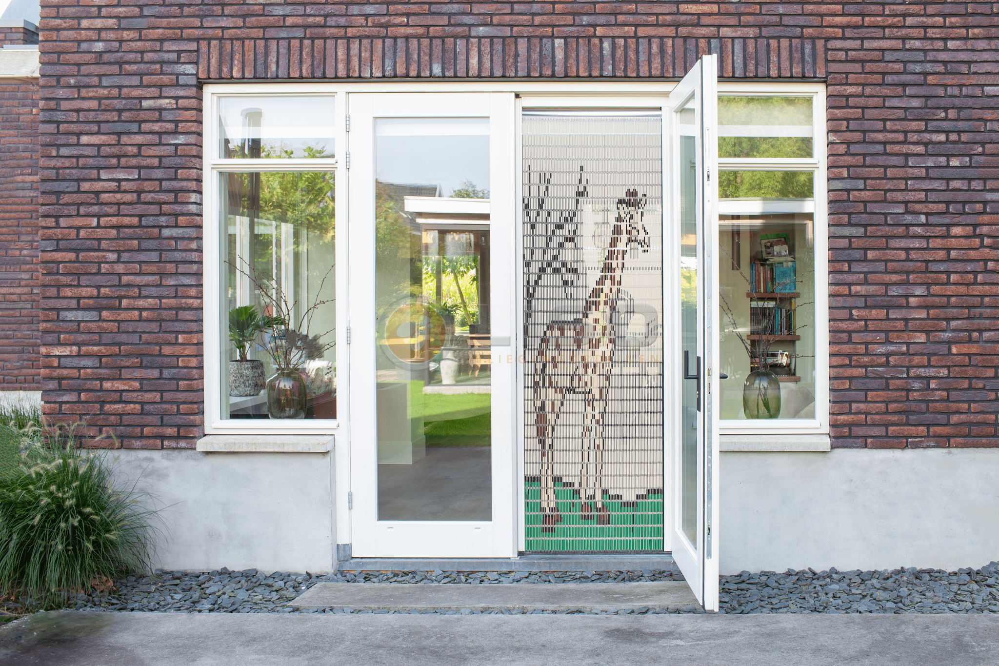 Vliegengordijn Liso met Giraffe ✔ Doe-het-zelf pakket - Prijs per m²