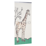 Vliegengordijn Liso met Giraffe ✔ Doe-het-zelf pakket - Prijs per m²