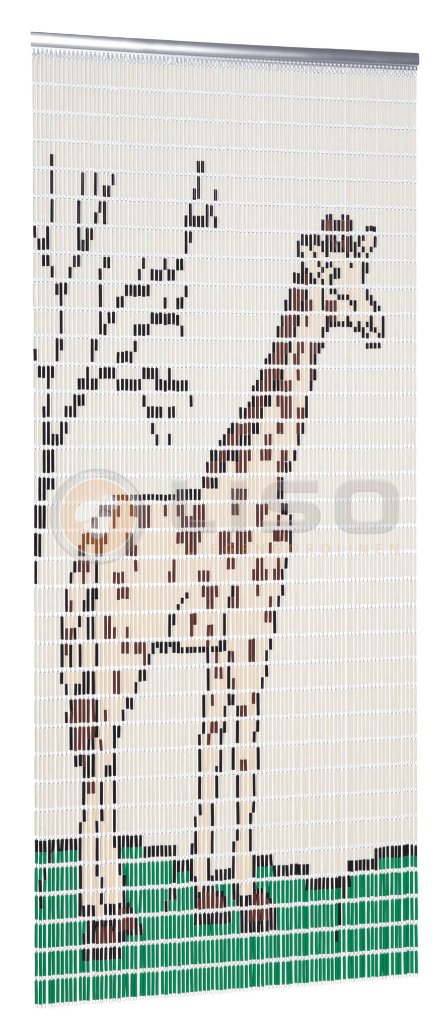 Vliegengordijn Liso met Giraffe ✔ Doe-het-zelf pakket - Prijs per m²