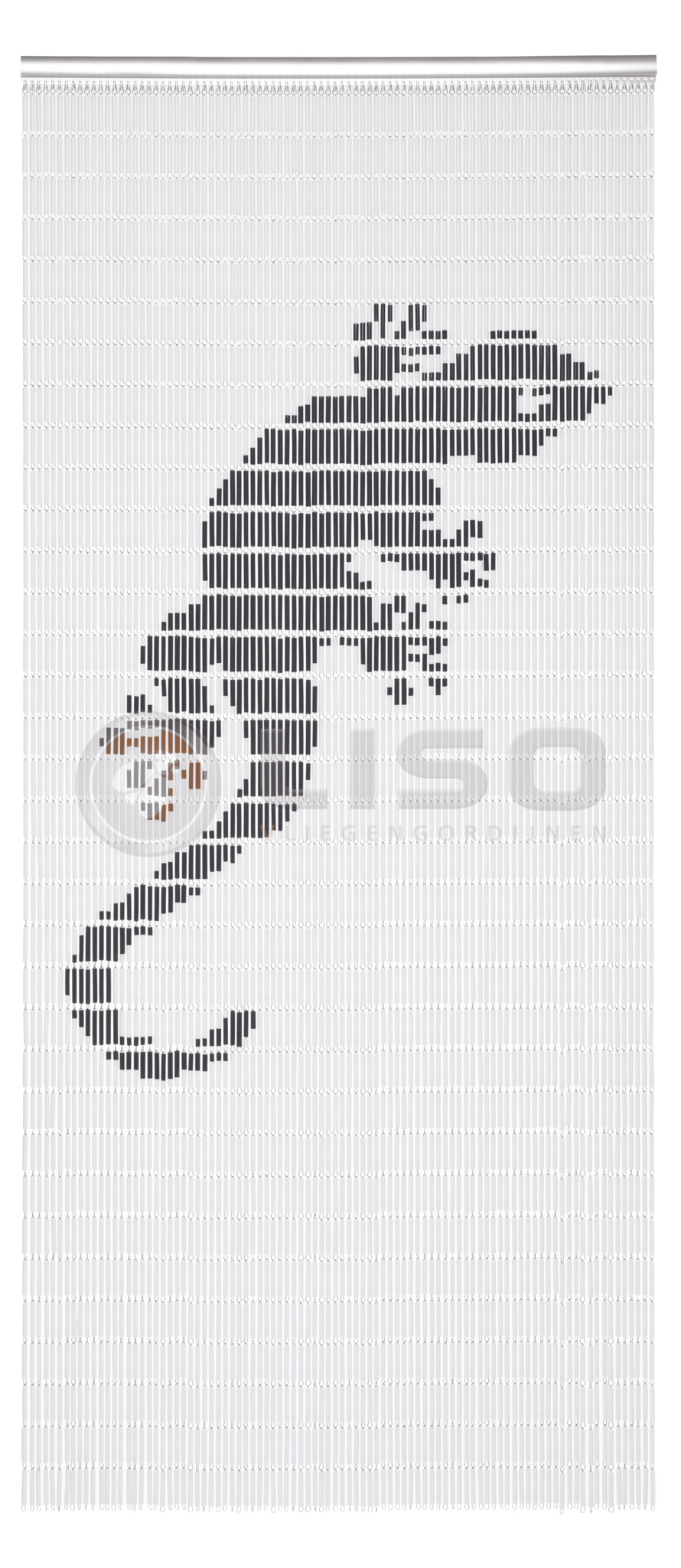 Vliegengordijn Liso met Leguaan ✔ Doe-het-zelf pakket - Prijs per m²