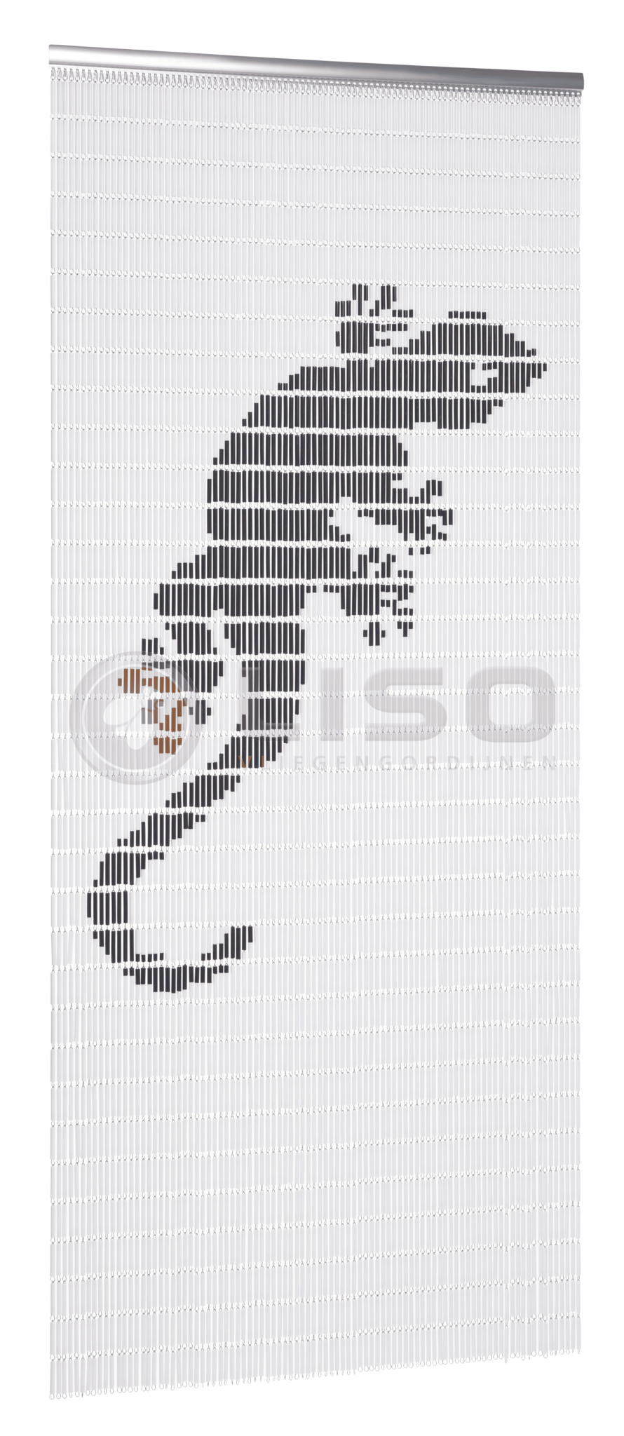 Vliegengordijn Liso met Leguaan ✔ Doe-het-zelf pakket - Prijs per m²