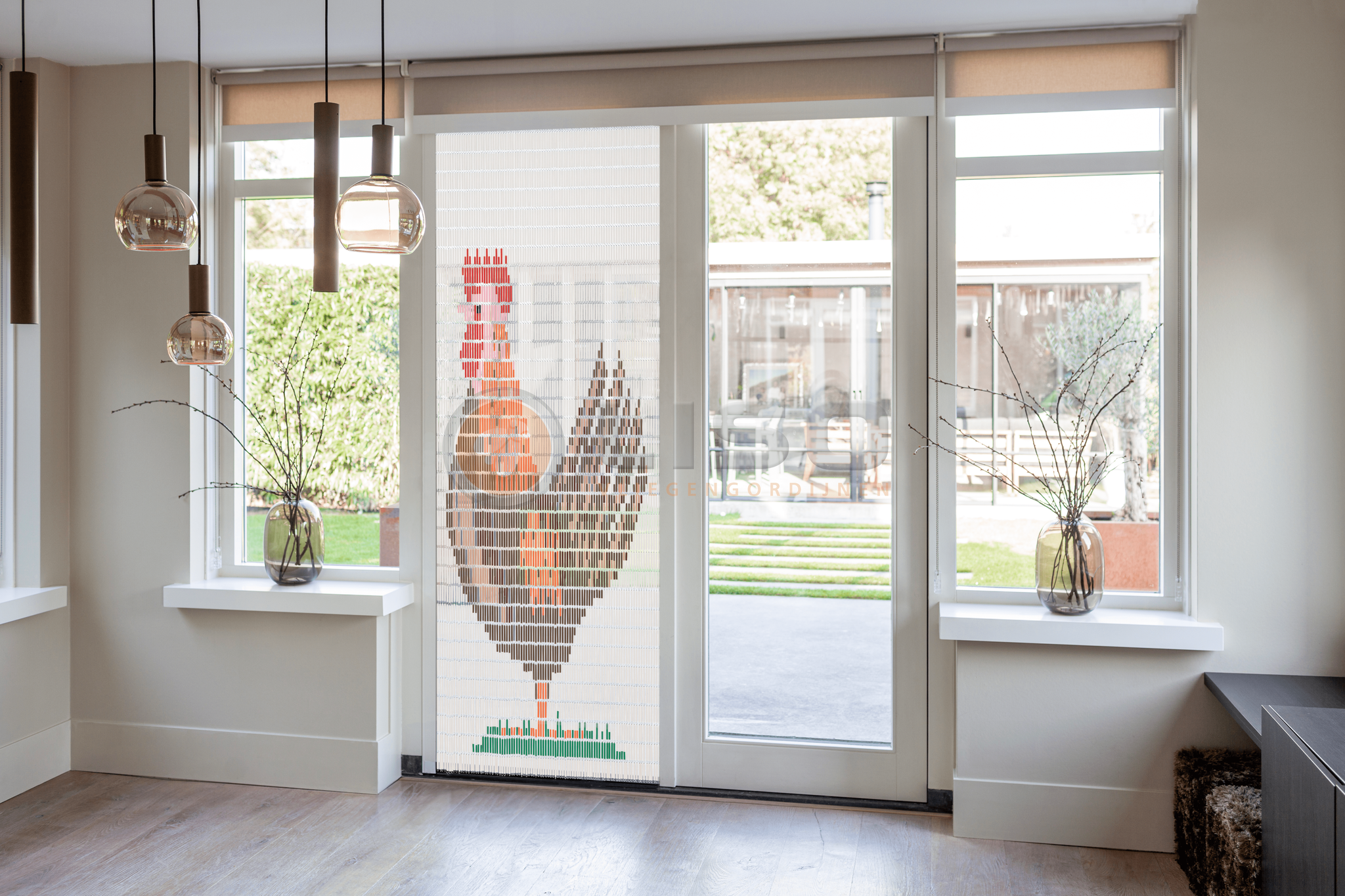 Vliegengordijn Liso met Kip ✔ Doe-het-zelf pakket - Prijs per m²