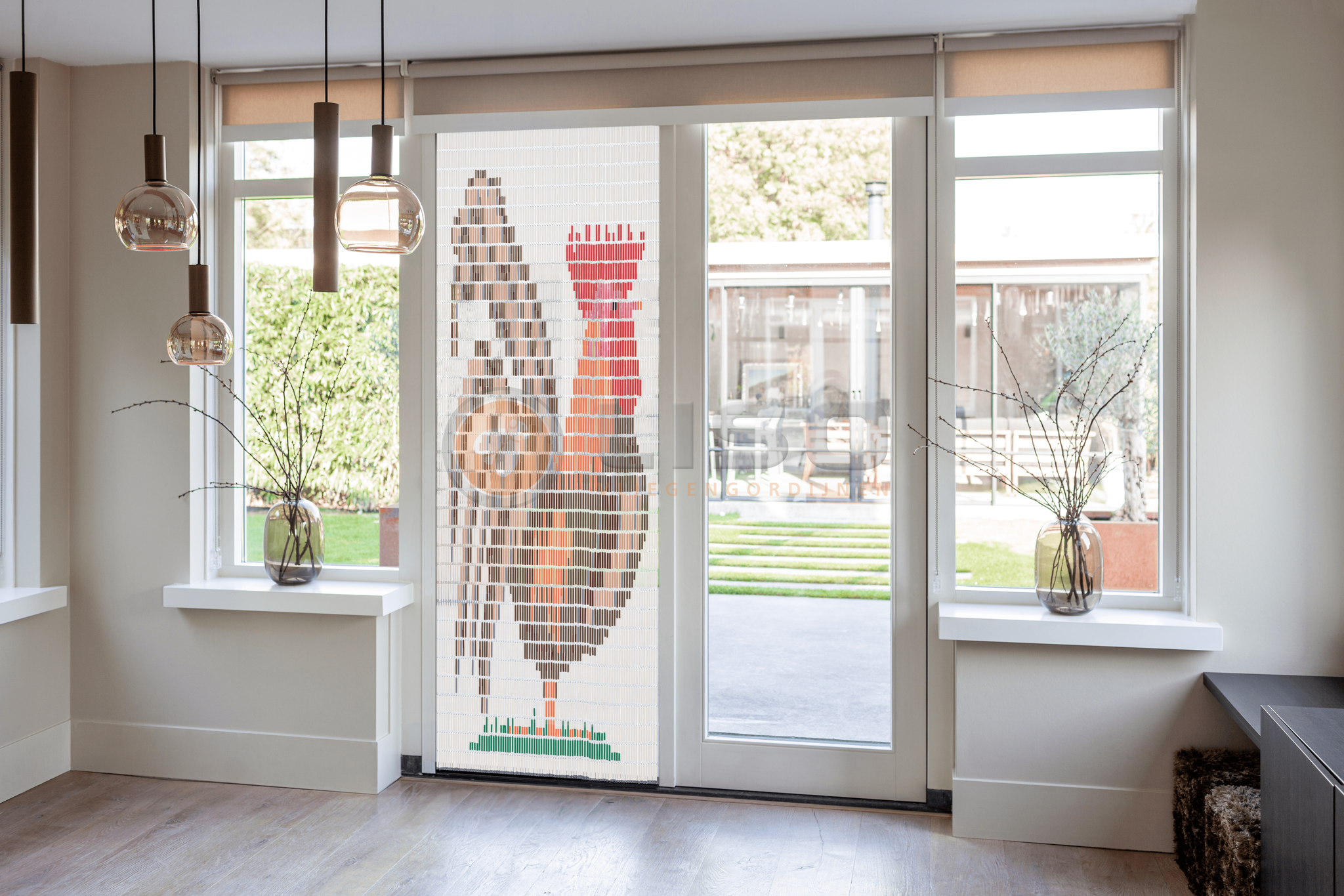 Vliegengordijn Liso met Haan ✔ Doe-het-zelf pakket - Prijs per m²