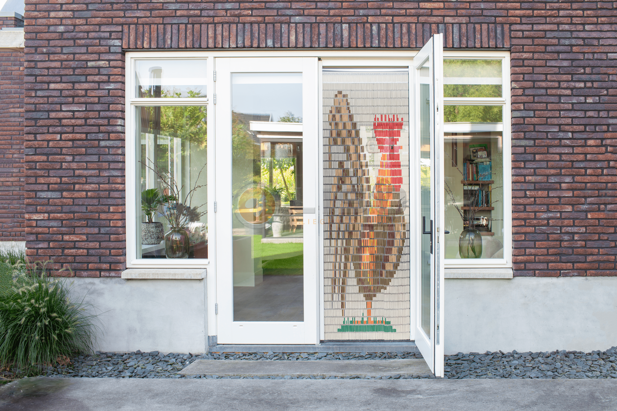 Vliegengordijn Liso met Haan ✔ Doe-het-zelf pakket - Prijs per m²