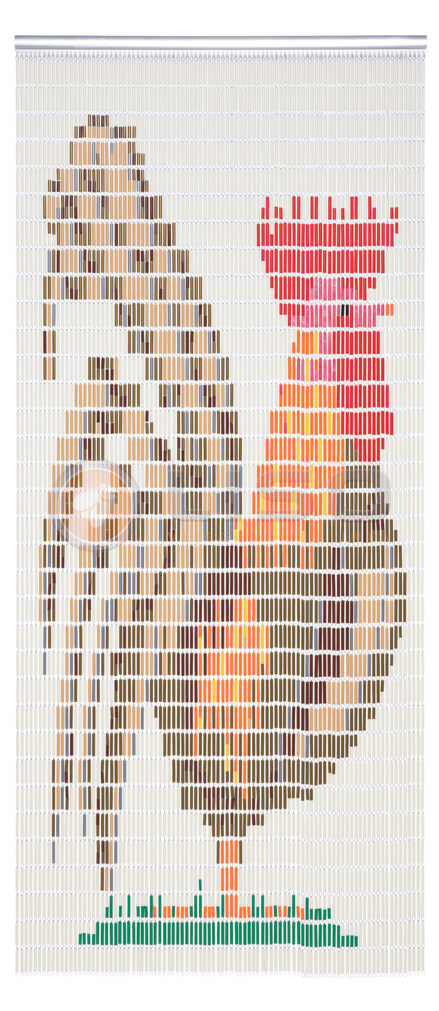 Vliegengordijn Liso met Haan ✔ Doe-het-zelf pakket - Prijs per m²