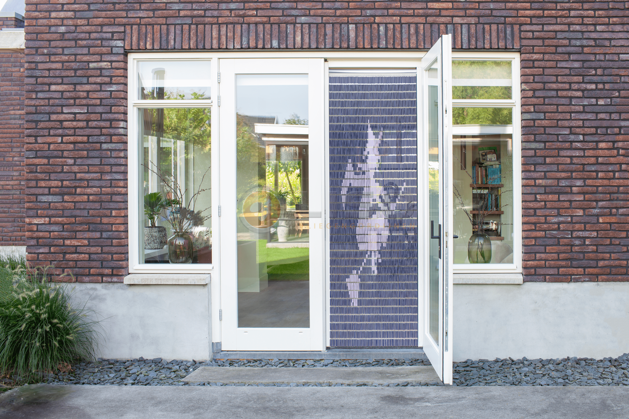 Vliegengordijn Liso met Heks ✔ Doe-het-zelf pakket - Prijs per m²