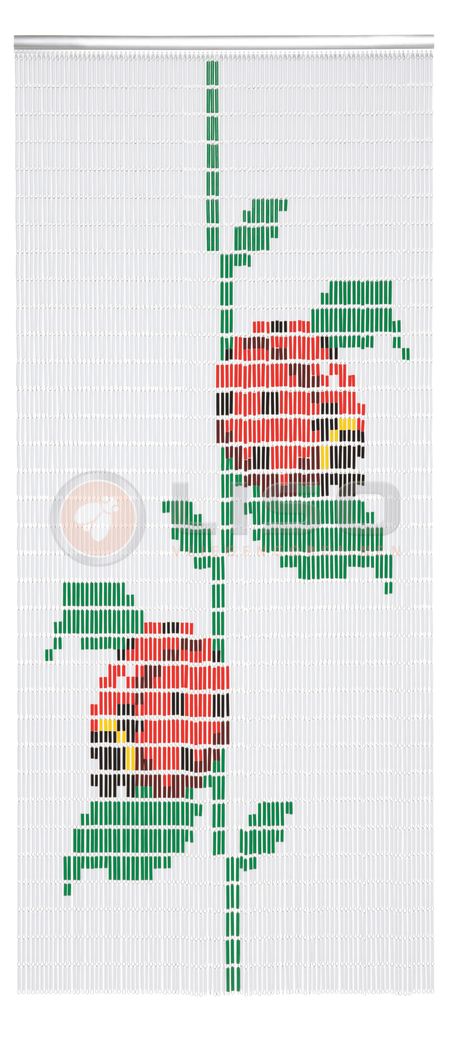 Vliegengordijn Liso met Lieveheersbeestjes ✔ Doe-het-zelf pakket - Prijs per m²