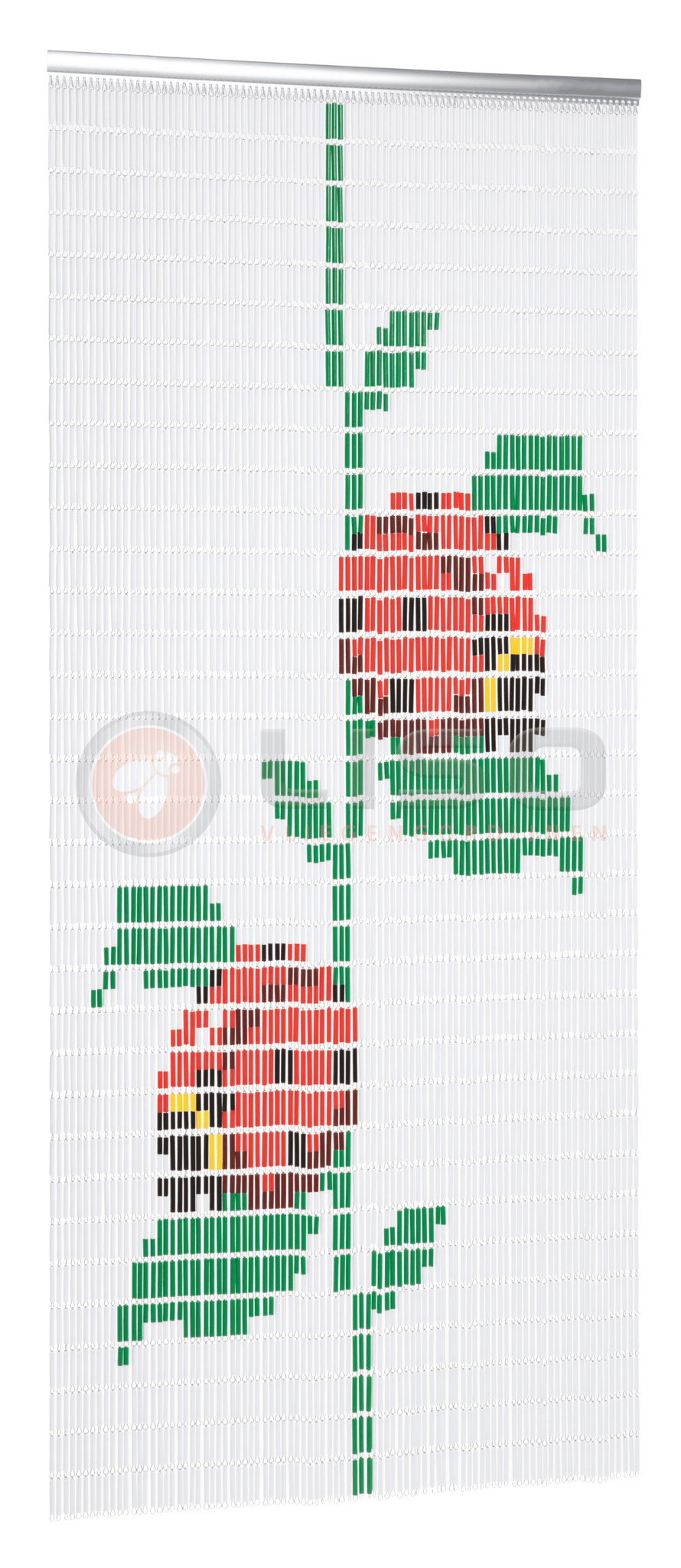 Vliegengordijn Liso met Lieveheersbeestjes ✔ Doe-het-zelf pakket - Prijs per m²