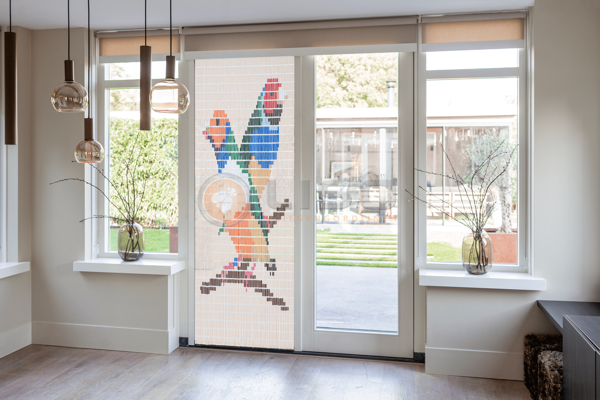 Vliegengordijn Liso met Amadines ✔ Doe-het-zelf pakket - Prijs per m²