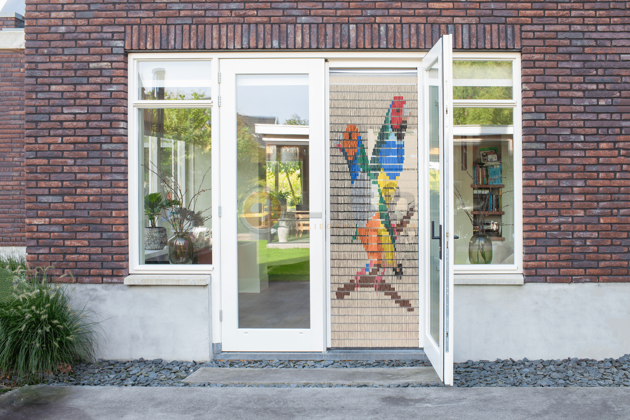 Vliegengordijn Liso met Amadines ✔ Doe-het-zelf pakket - Prijs per m²