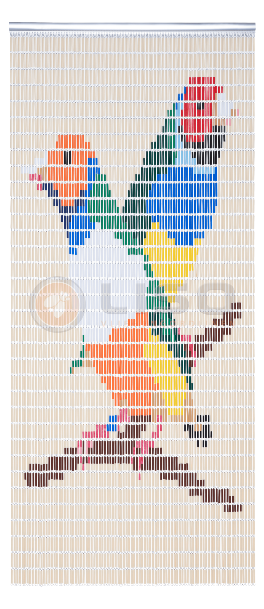 Vliegengordijn Liso met Amadines ✔ Doe-het-zelf pakket - Prijs per m²