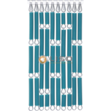 Vliegengordijn Liso ® RAL 5021 Waterblauw Hulzengordijn als Doe-het-zelf pakket | Prijs p/m²