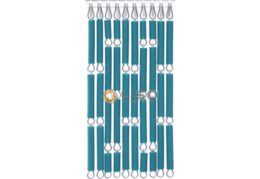 Vliegengordijn Liso ® Hulzengordijn RAL 5021 Waterblauw | Doe-het-zelf pakket