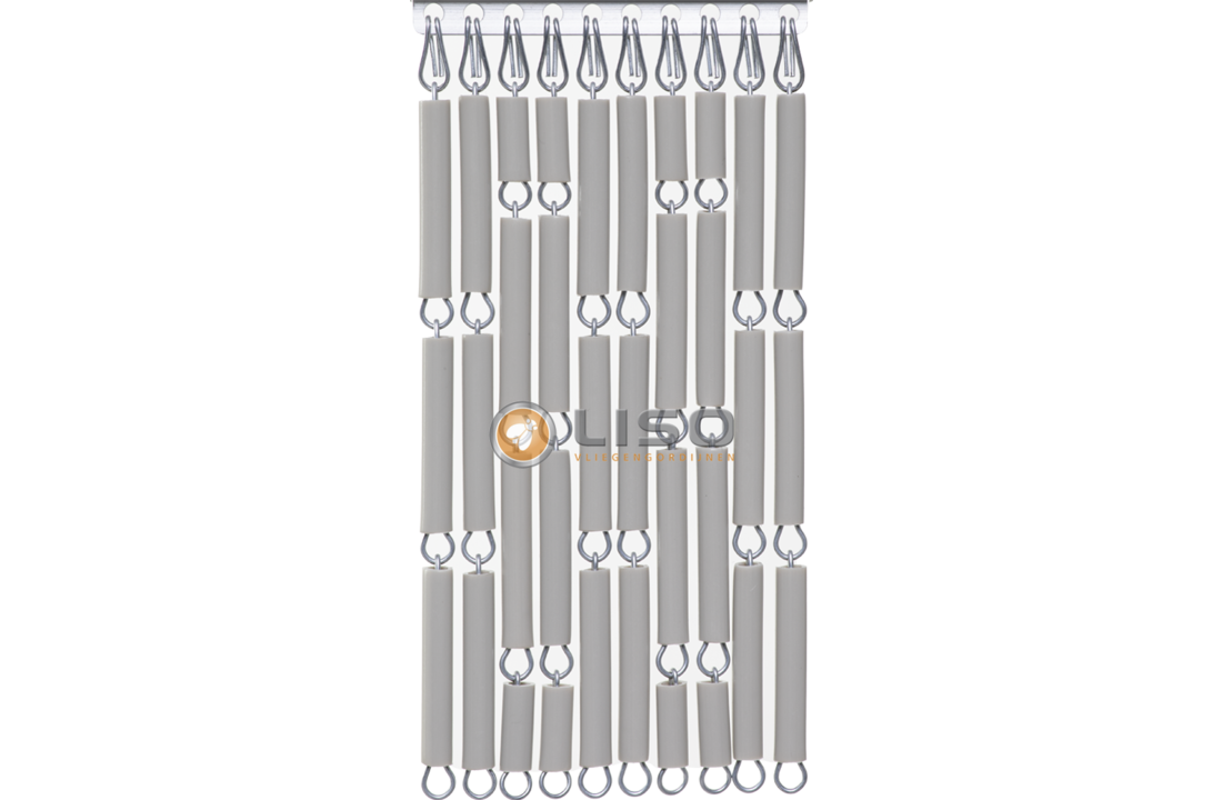 Vliegengordijn Liso ® RAL 7032 Kiezelgrijs Hulzengordijn als Doe-het-zelf pakket | Prijs p/m²
