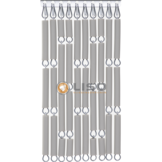 Vliegengordijn Liso ® RAL 7032 Kiezelgrijs Hulzengordijn als Doe-het-zelf pakket | Prijs p/m²