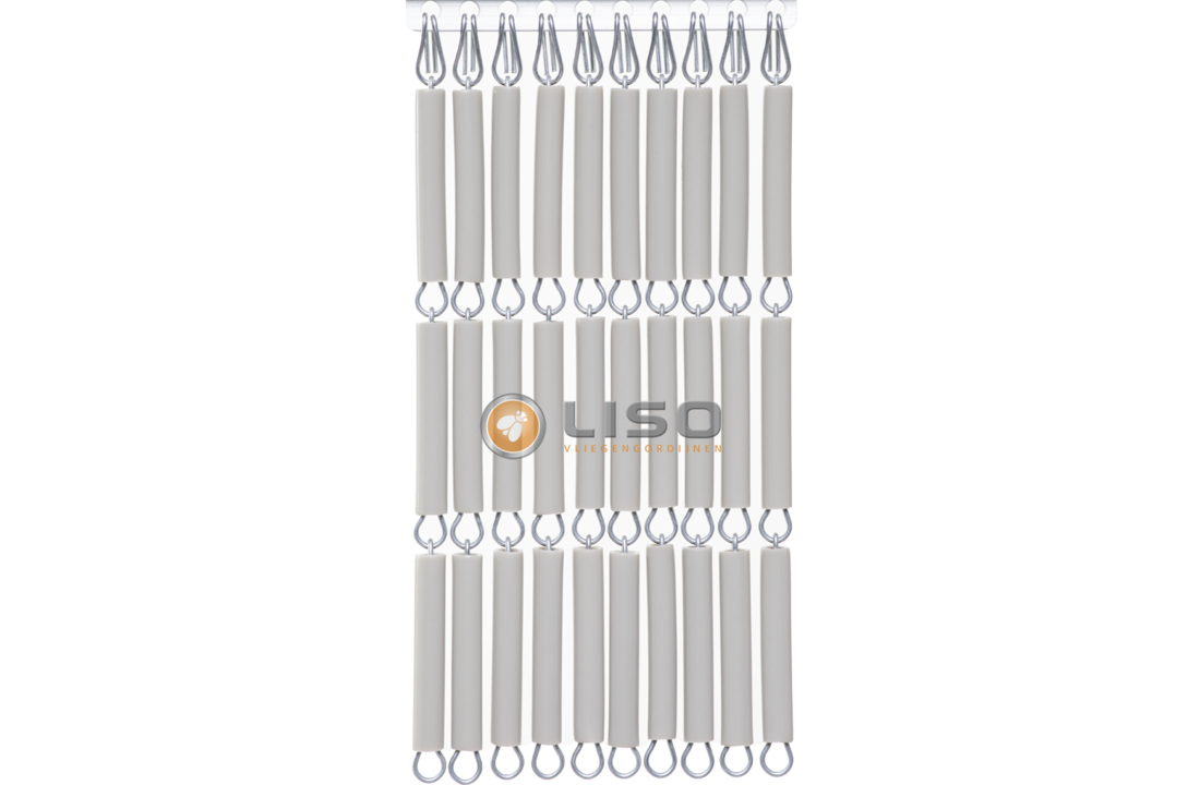 Vliegengordijn Liso ® RAL 7032 Kiezelgrijs Hulzengordijn als Doe-het-zelf pakket | Prijs p/m²